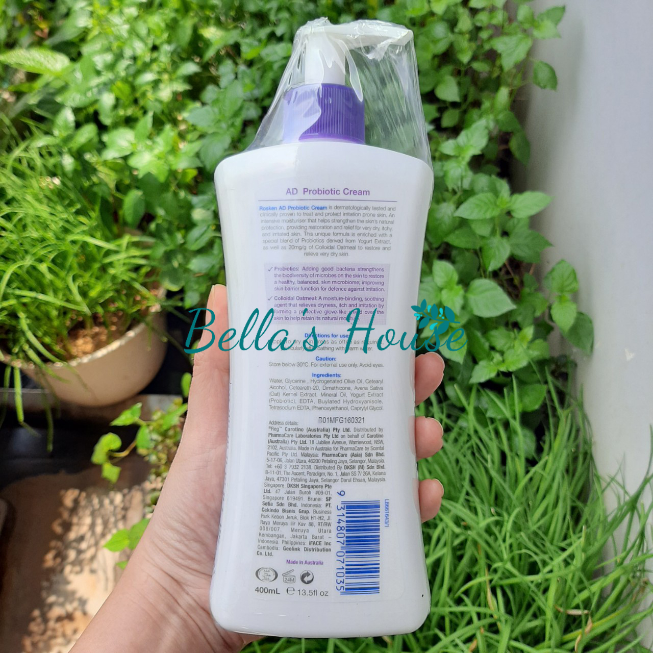 HCM [ TEM CÔNG TY] Chăm Sóc Da Khô, Chàm, Vảy Nến - ROSKEN AD Probiotic  75mL & 400mL