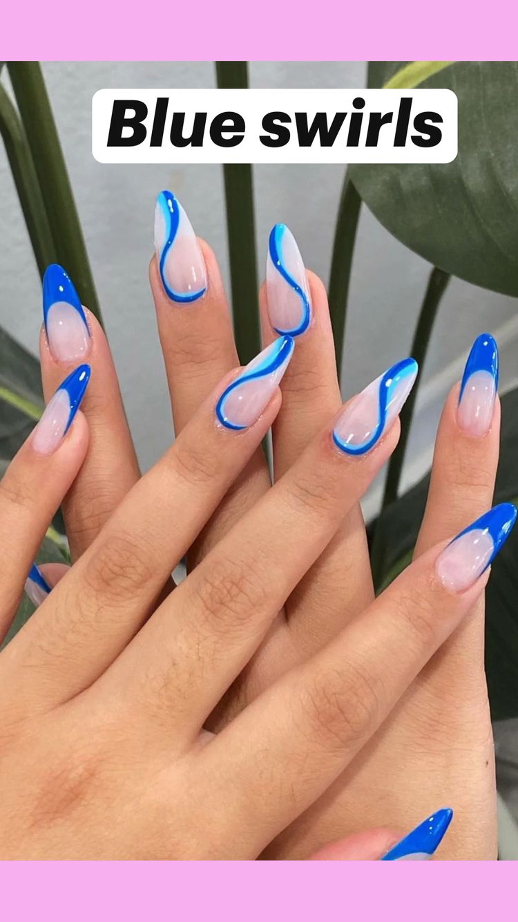 Sticker Nails 3D | Swirls Xoáy Màu | Hình Dán Móng
