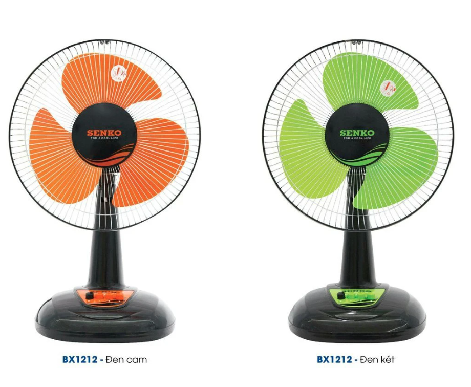 Quạt bàn Senko BX1212 công suất 40W, sải cánh 29cm, 3 tốc độ gió - Hàng chính hãng