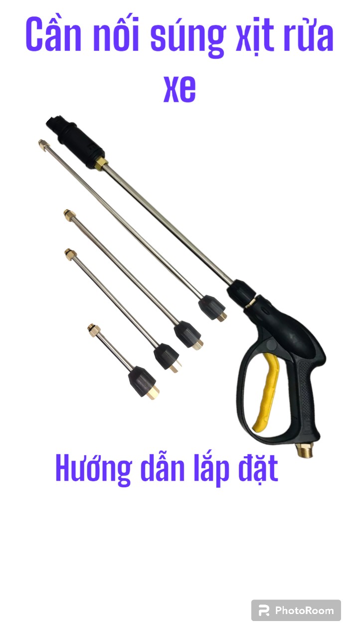 cần nối dài lắp cho súng xịt rửa xe .