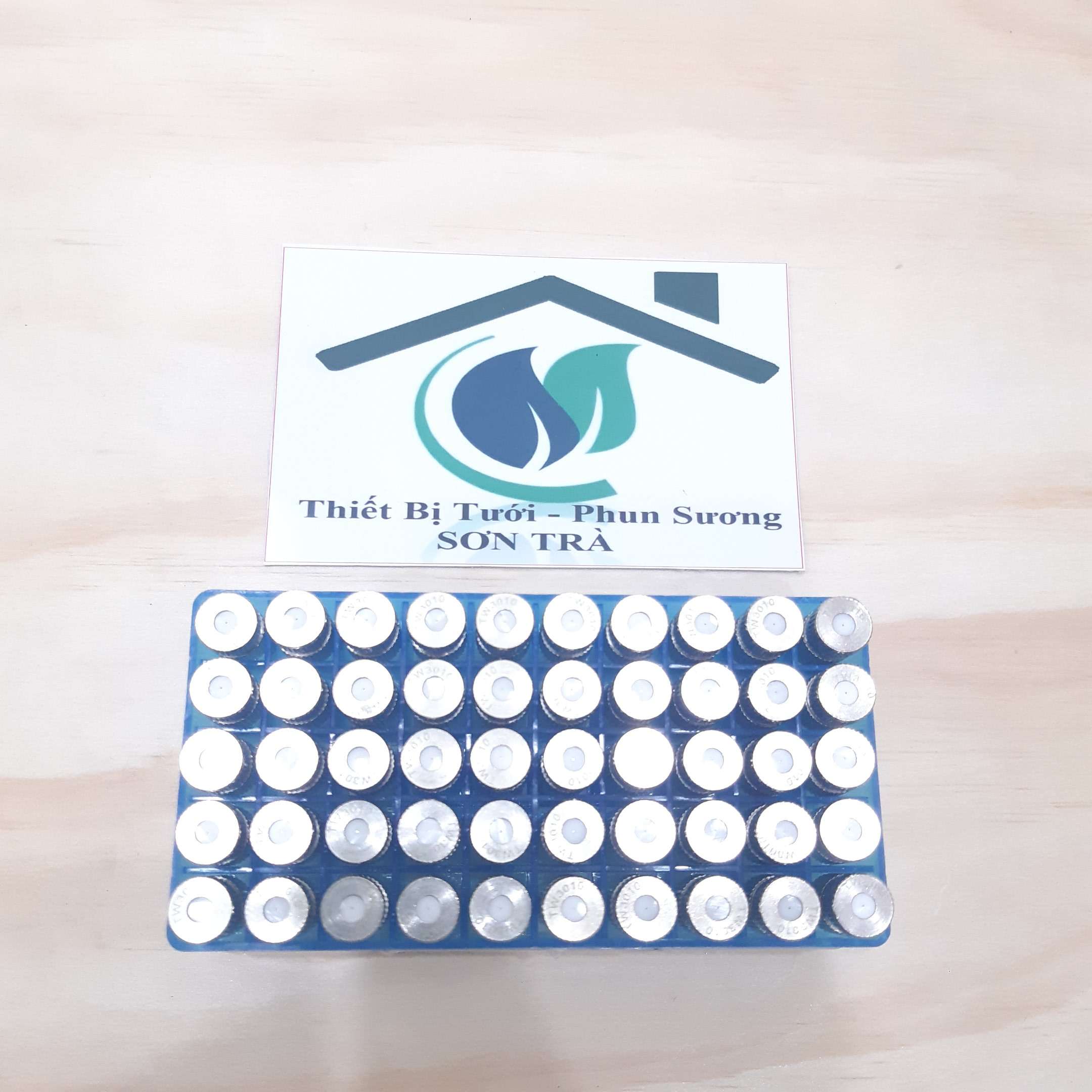 Bộ 5 Béc phun sương inox số 1-2-3