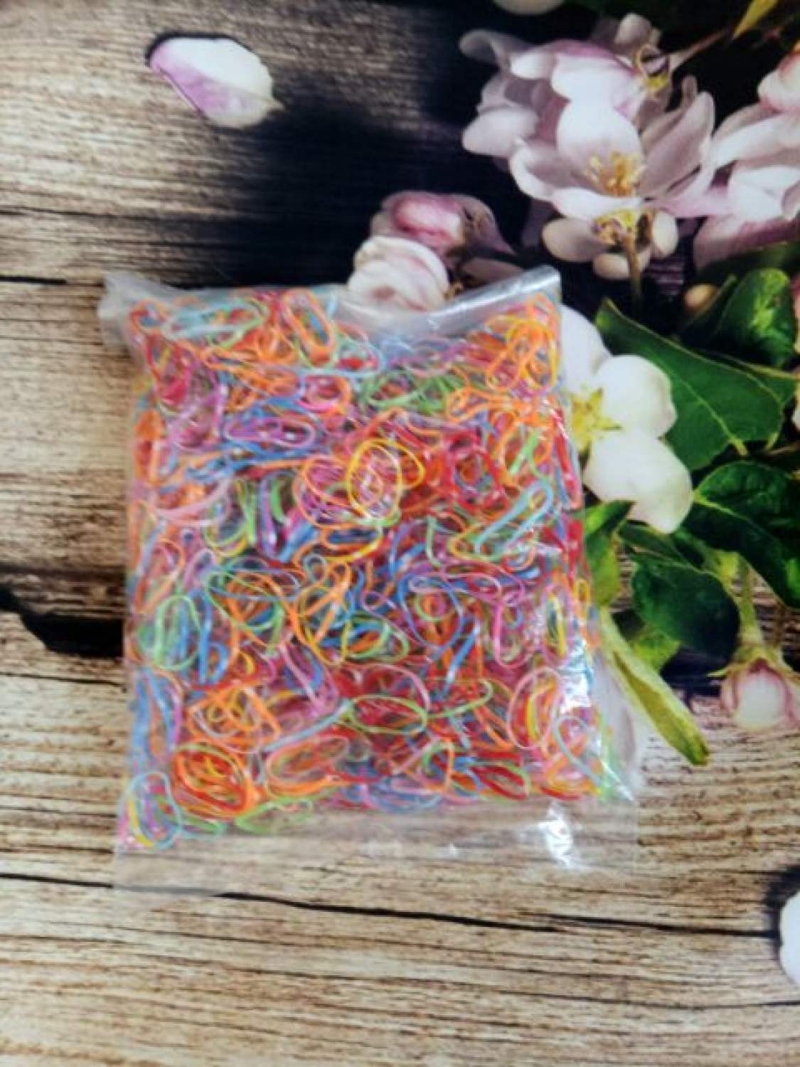 1 bịch dây thun cột tóc đủ loại, đủ màu