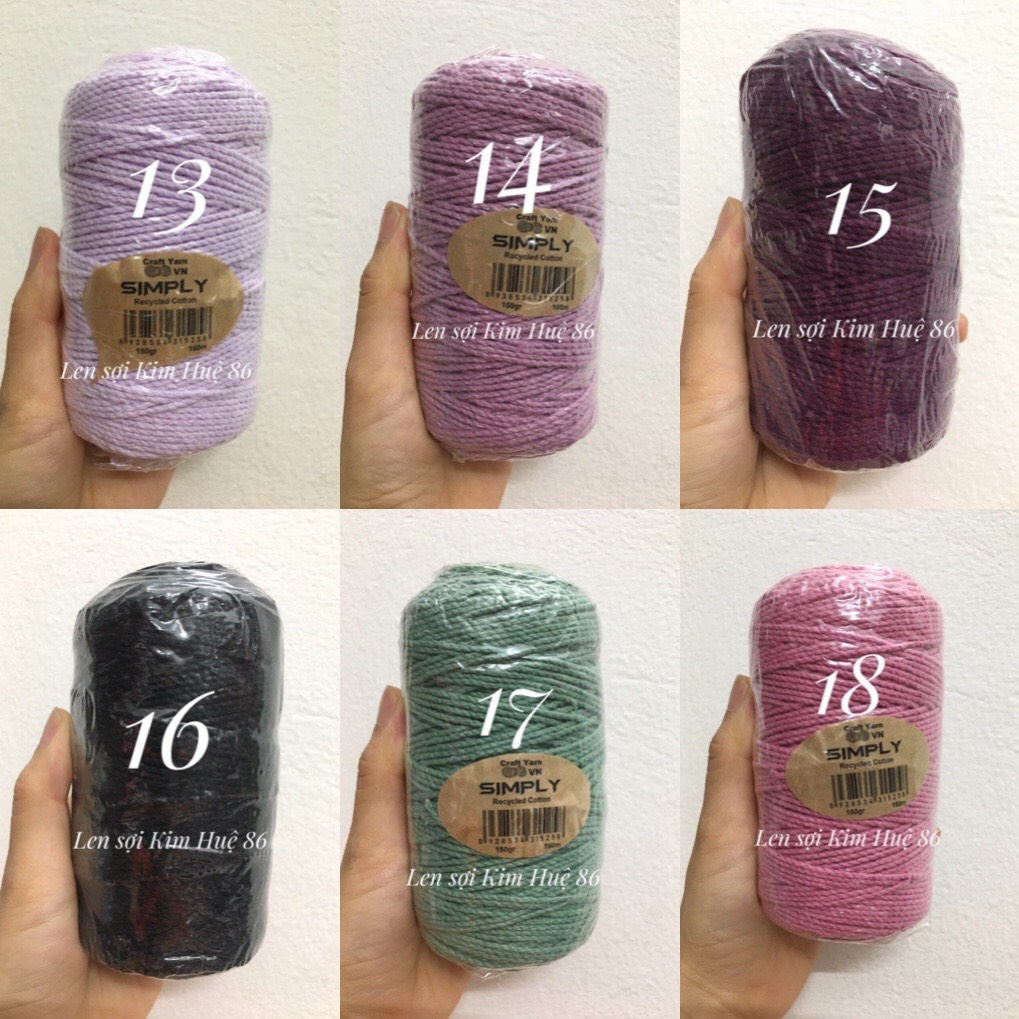 Sợi Simply cotton 150gr