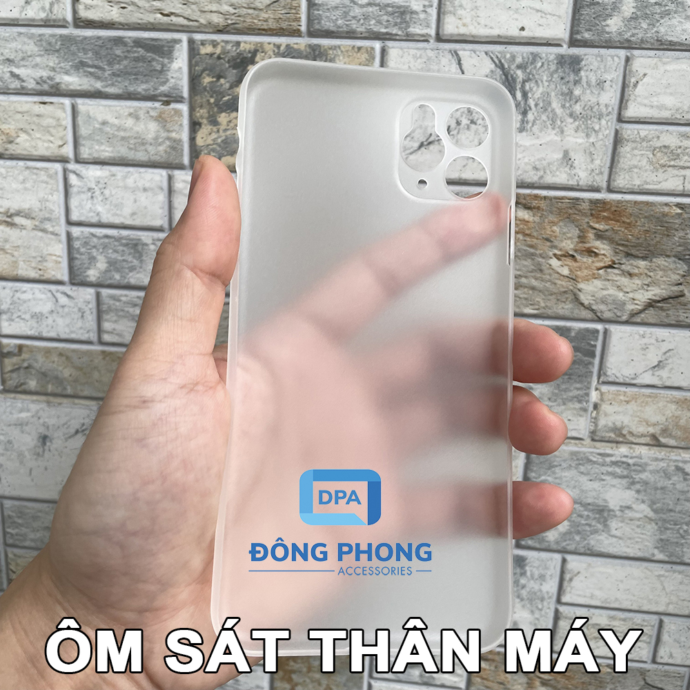 Combo 2 Ốp Lưng Trong Nhám Unibody iPhone 11 Pro Max Siêu Mỏng Giấy