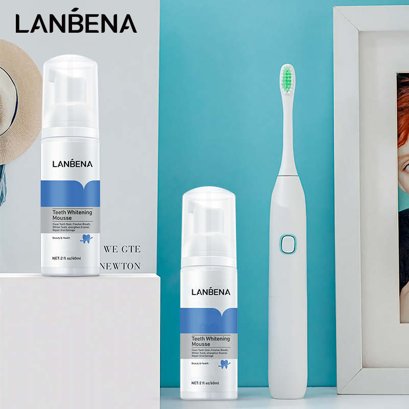 [HCM]LANBENA Mousse trắng răng Làm sạch răng Làm trắng răng Teeth Whitening Mousse