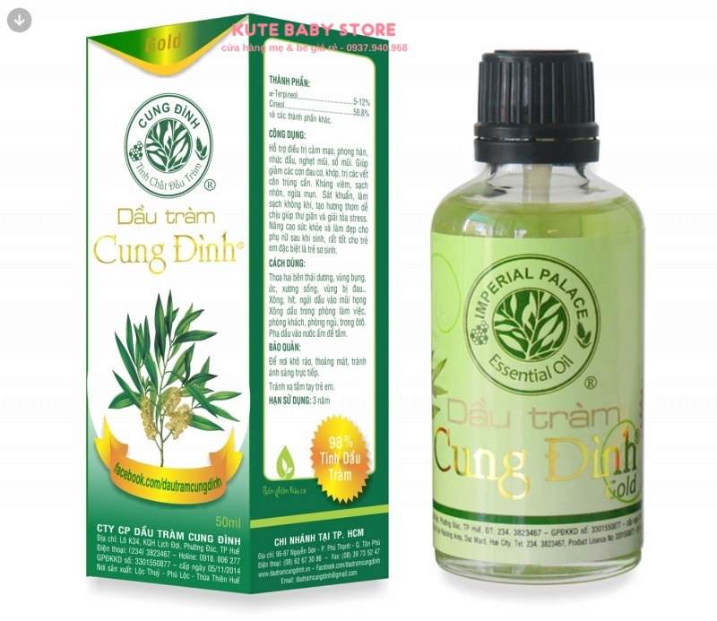 [HCM]Dầu tràm cung đinh Gold 50ml