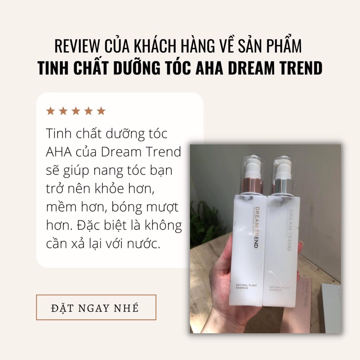 Tinh chất dưỡng tóc AHA DREAM TREND MÀU HỒNG