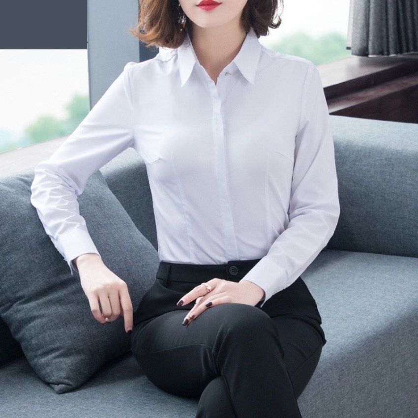 áo sơ mi nữ trắng thanh lịch