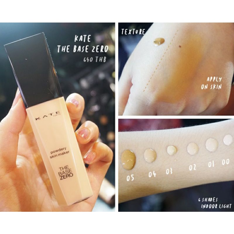 Kem nền kate tokyo - the base zero 30ml mẫu mới