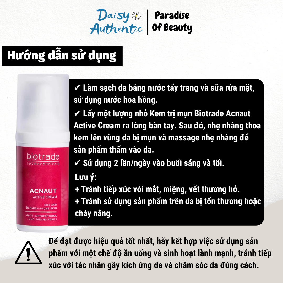 Kem Giảm Mụn Biotrade Acnaut Active Cream 30ml