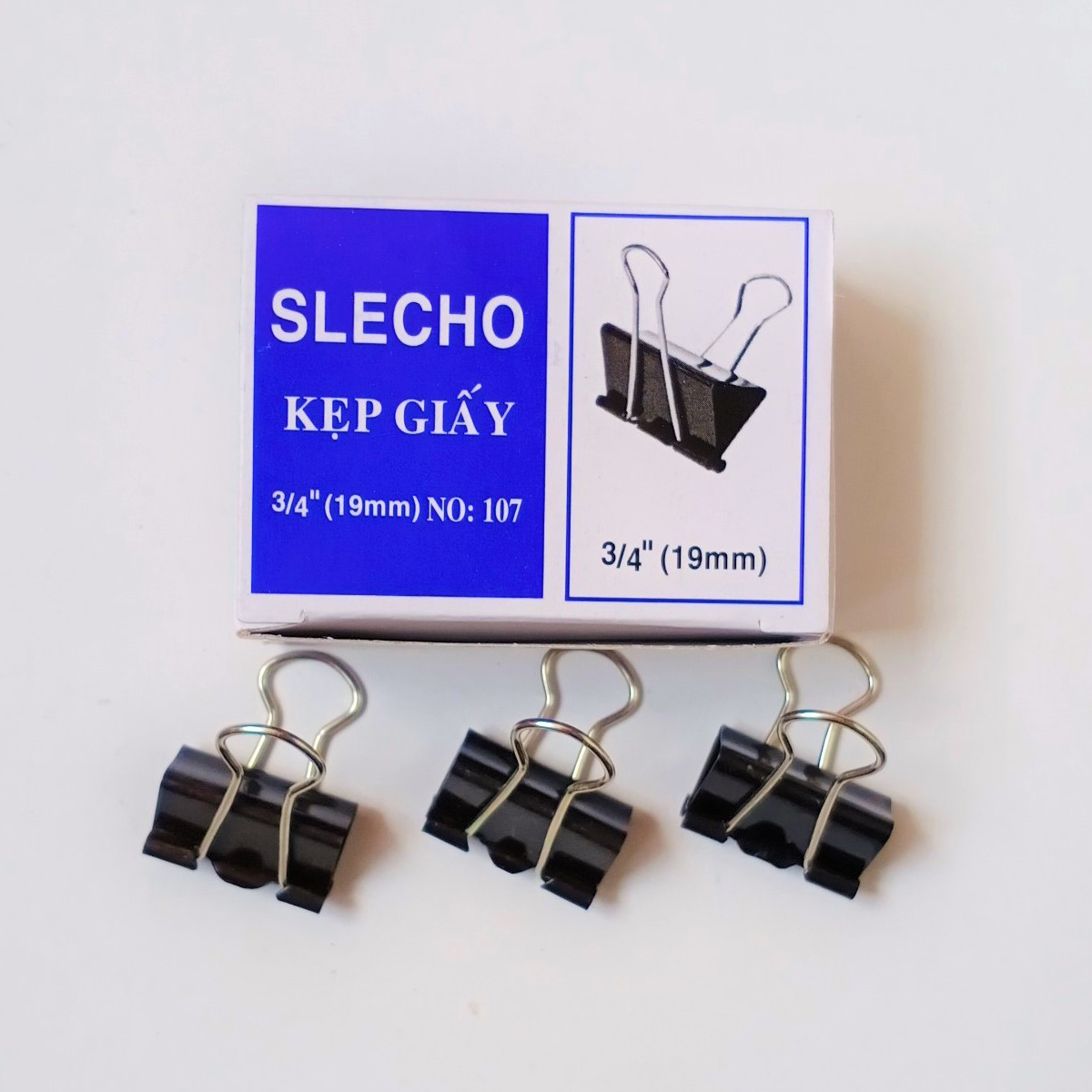 Kẹp bướm Slecho 19 mm (1 hộp 12 cái)