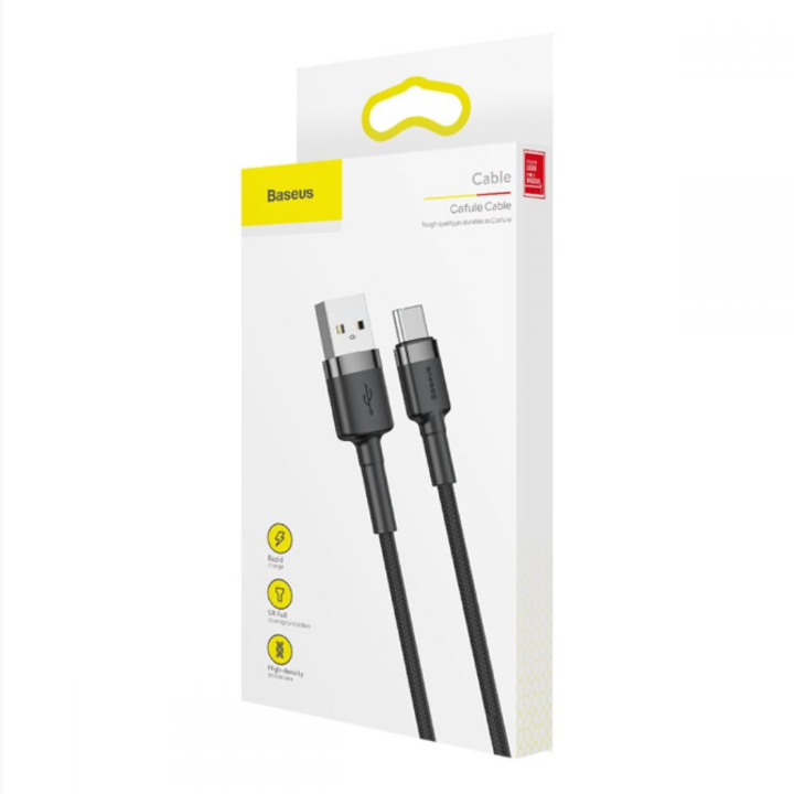 Cáp sạc nhanh Type-C Baseus CATKLF-CG1 dài 1m ( Màu đen)