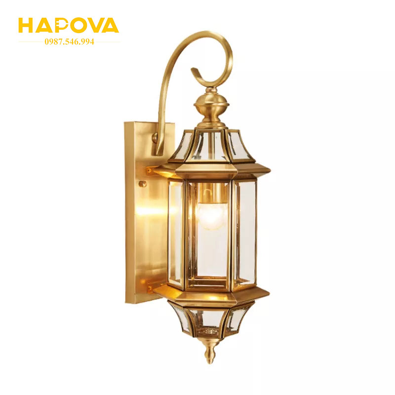 Đèn gắn tường, đèn tường cao cấp bằng ĐỒNG HAPOVA DGT 1001