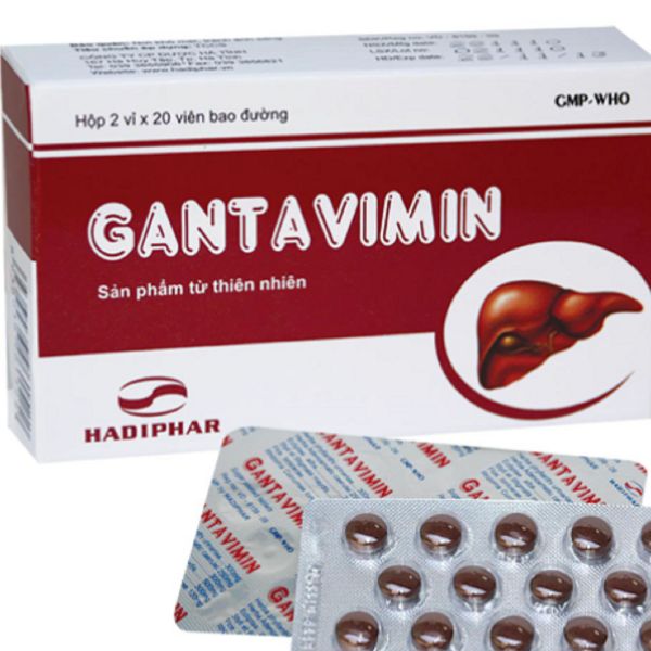 GANTAVIMIN - Sản phẩm từ thiên nhiên giúp bảo vệ gan - Hộp 40 viên