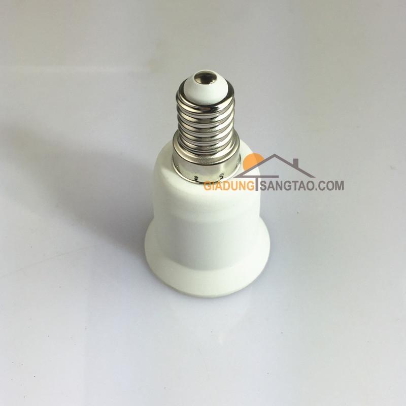 Đầu chuyển đổi đui xoáy từ E14 sang E27