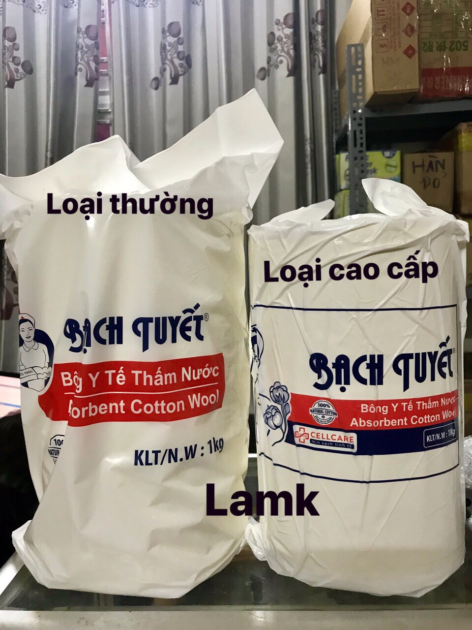 BÔNG CUỘN BẠCH TUYẾT 1KG
