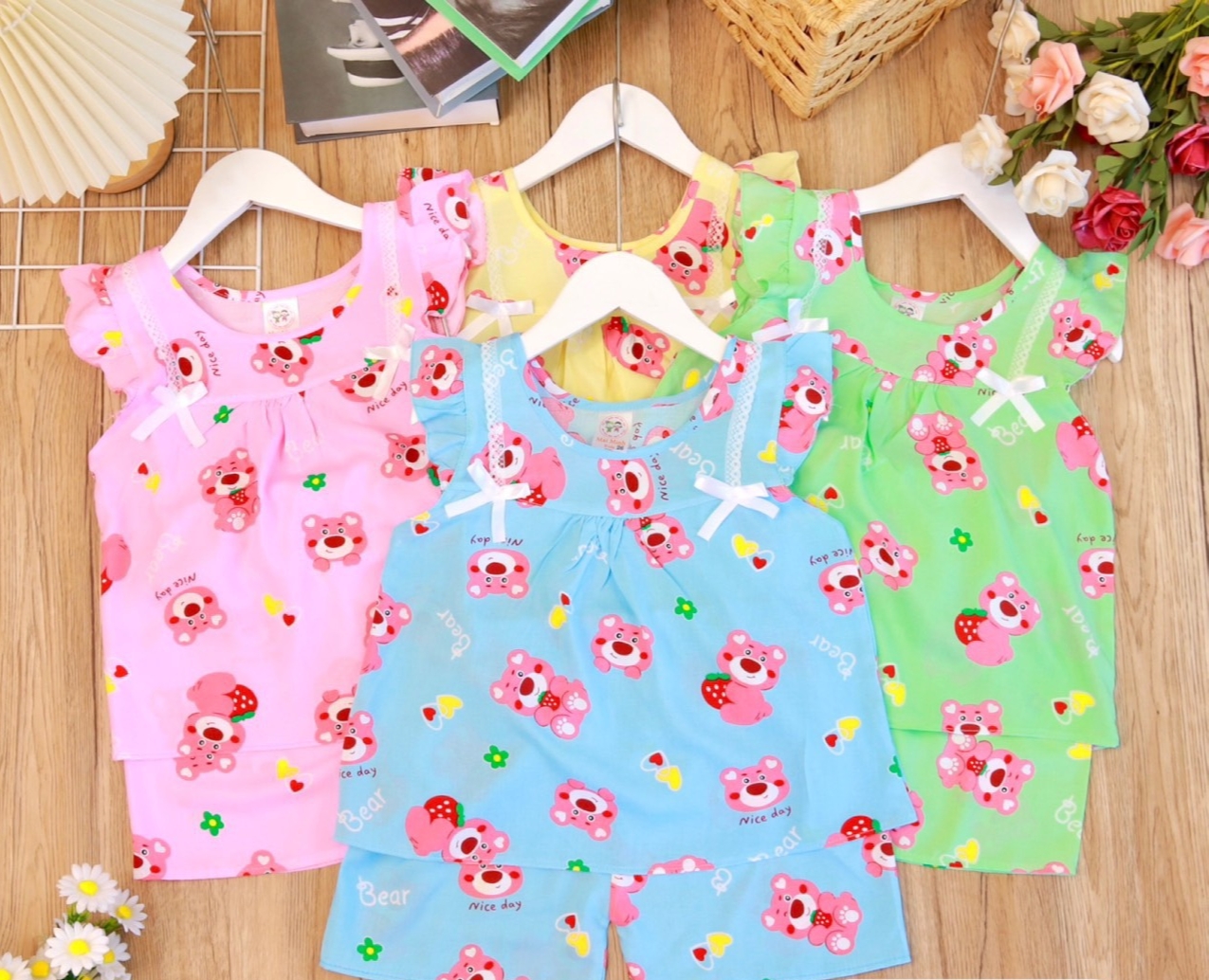 Bộ Tole Kiểu Bé Gái (14-18kg) (giao màu ngẫu nhiên)