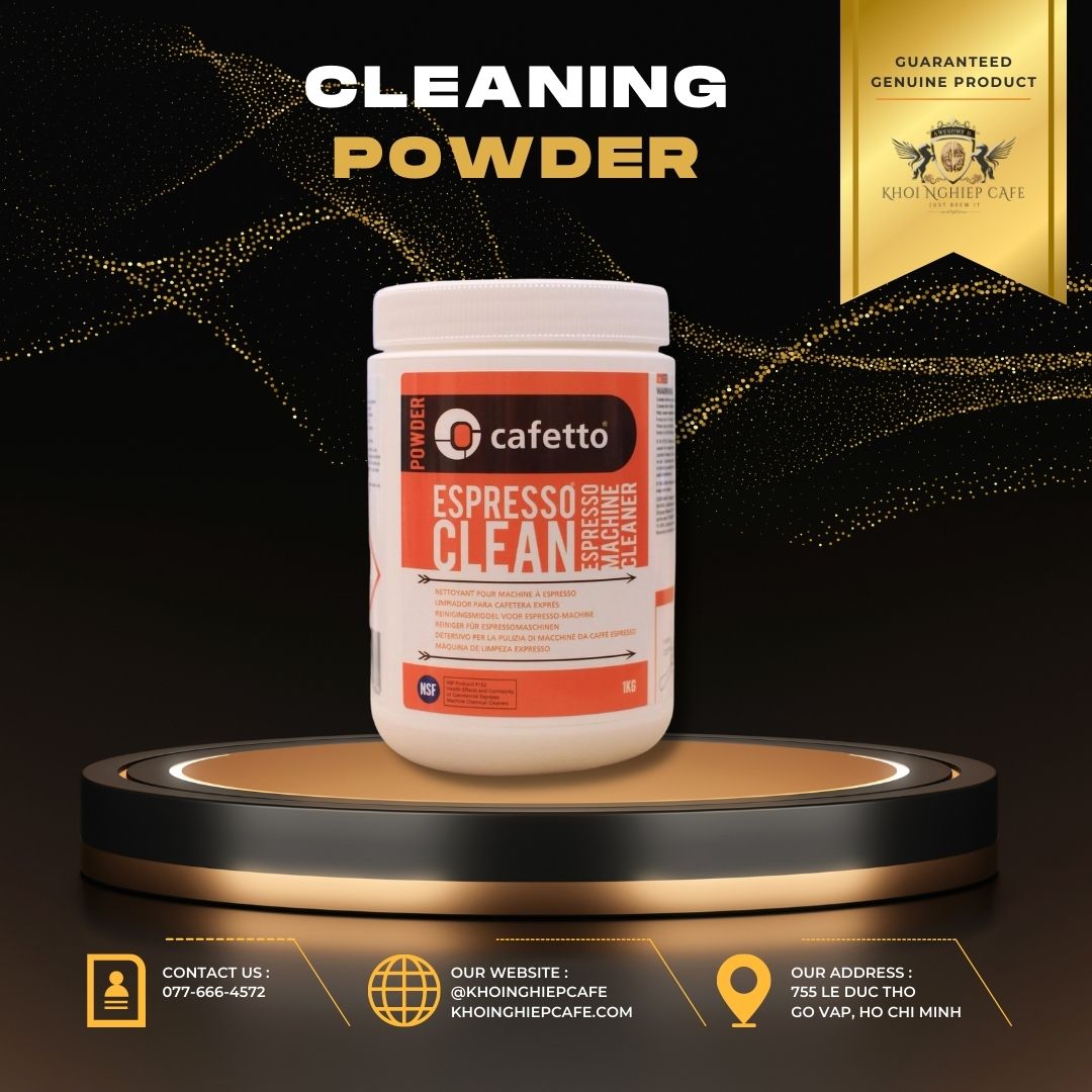 Cleaning powder – Bột vệ sinh máy pha cafe espresso Cafetto 100g