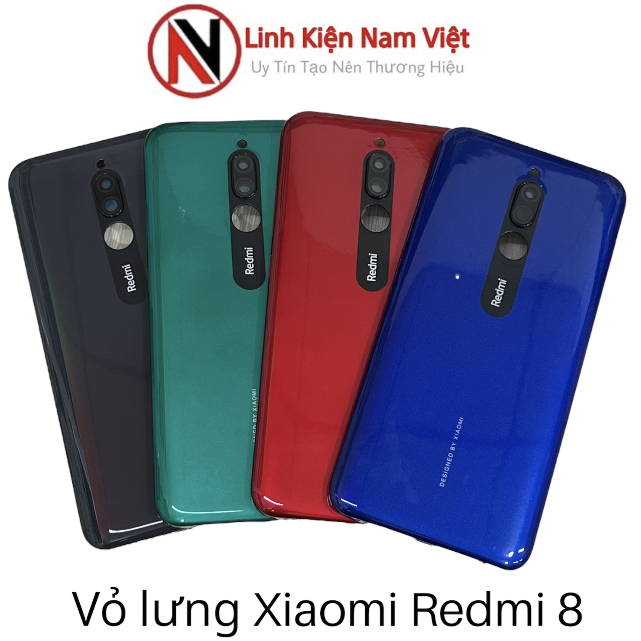 Vỏ lưng Xiaomi Redmi 8 (kèm nút, không xương màn hình)