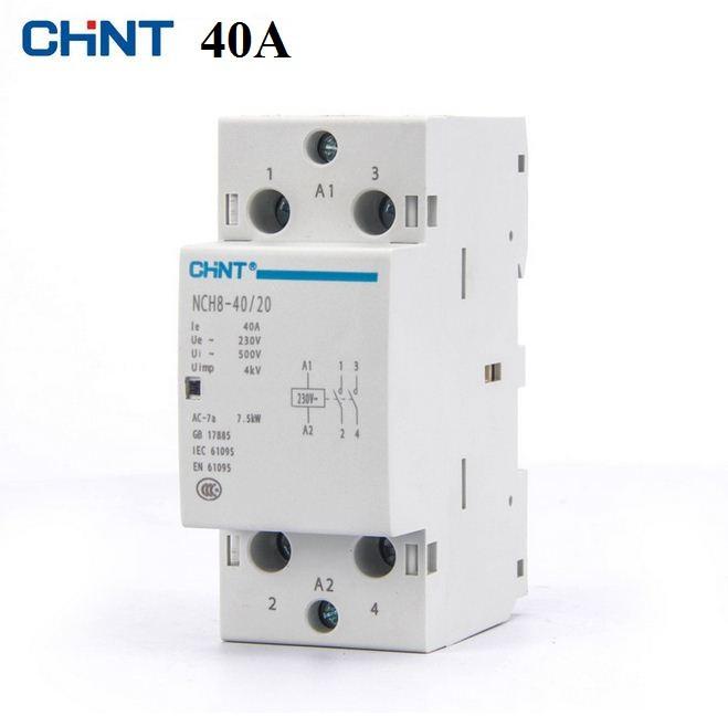 Khởi động từ 40A, contactor 40A/220V CHINT chất lượng cao tiêu thụ ít điện, cong tac dien thong minh