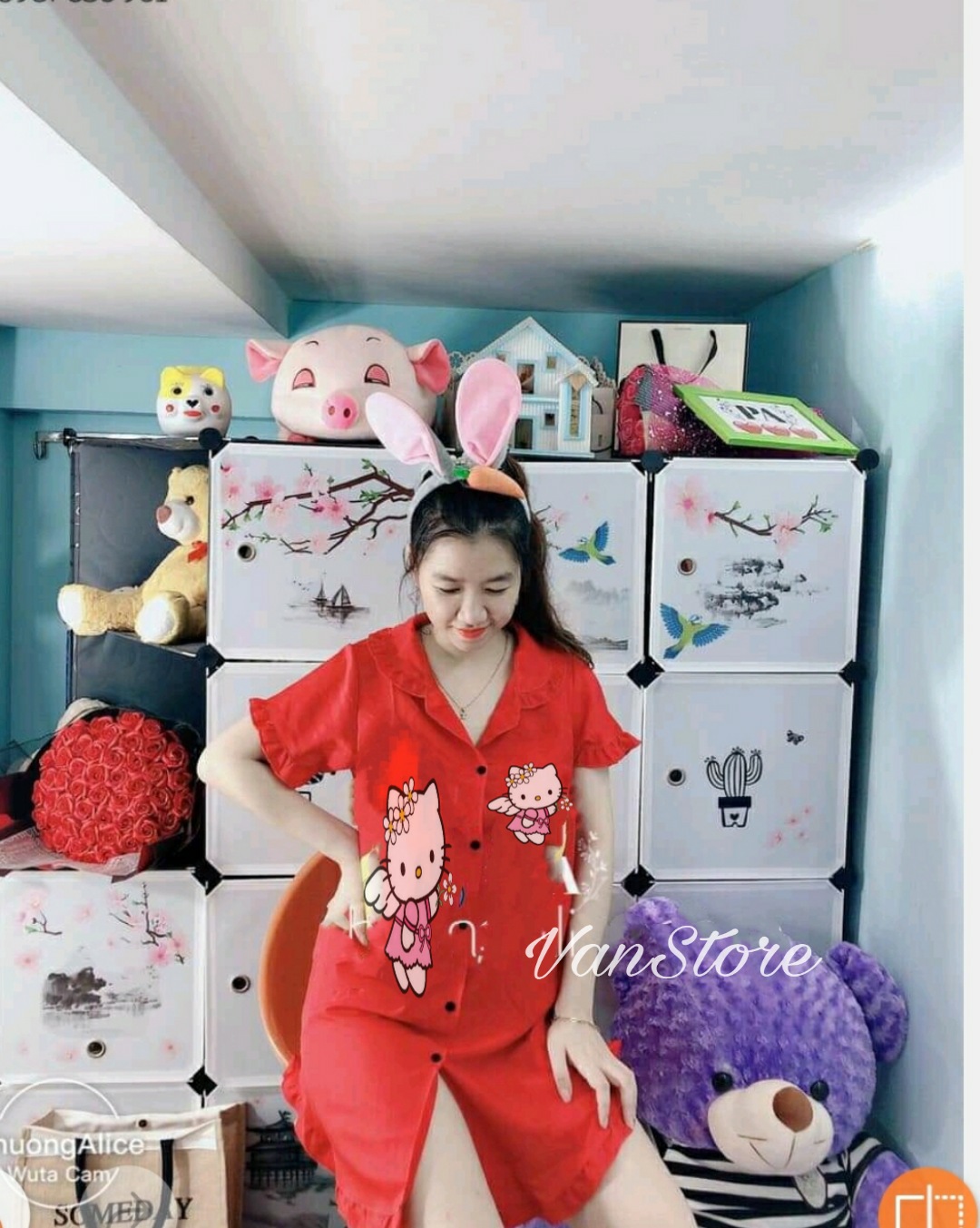 [FreeShip Max] Đầm sơ mi mặc nhà . Đầm ngủ mặc nhà kate lụa cho nữ - M01