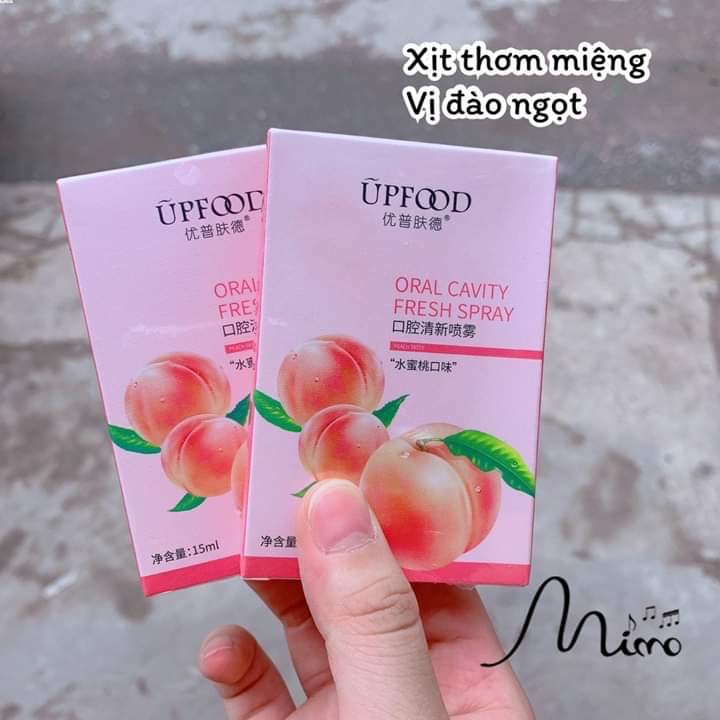 [HÀNG HOT]  Xịt Thơm Miệng Hương Đào Giúp sát khuẩn nhẹ và khử mùi chống hôi miệng sau khi ăn uống ( tặng mặt nạ dưỡng da cao cấp khi mua 2 sp