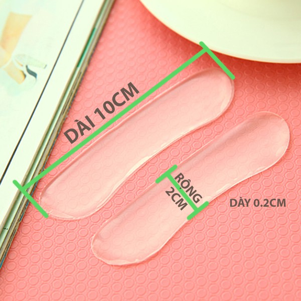 [Hcm]Miếng Dán Gót Giày Silicon - Trong Suốt (1 Cặp)
