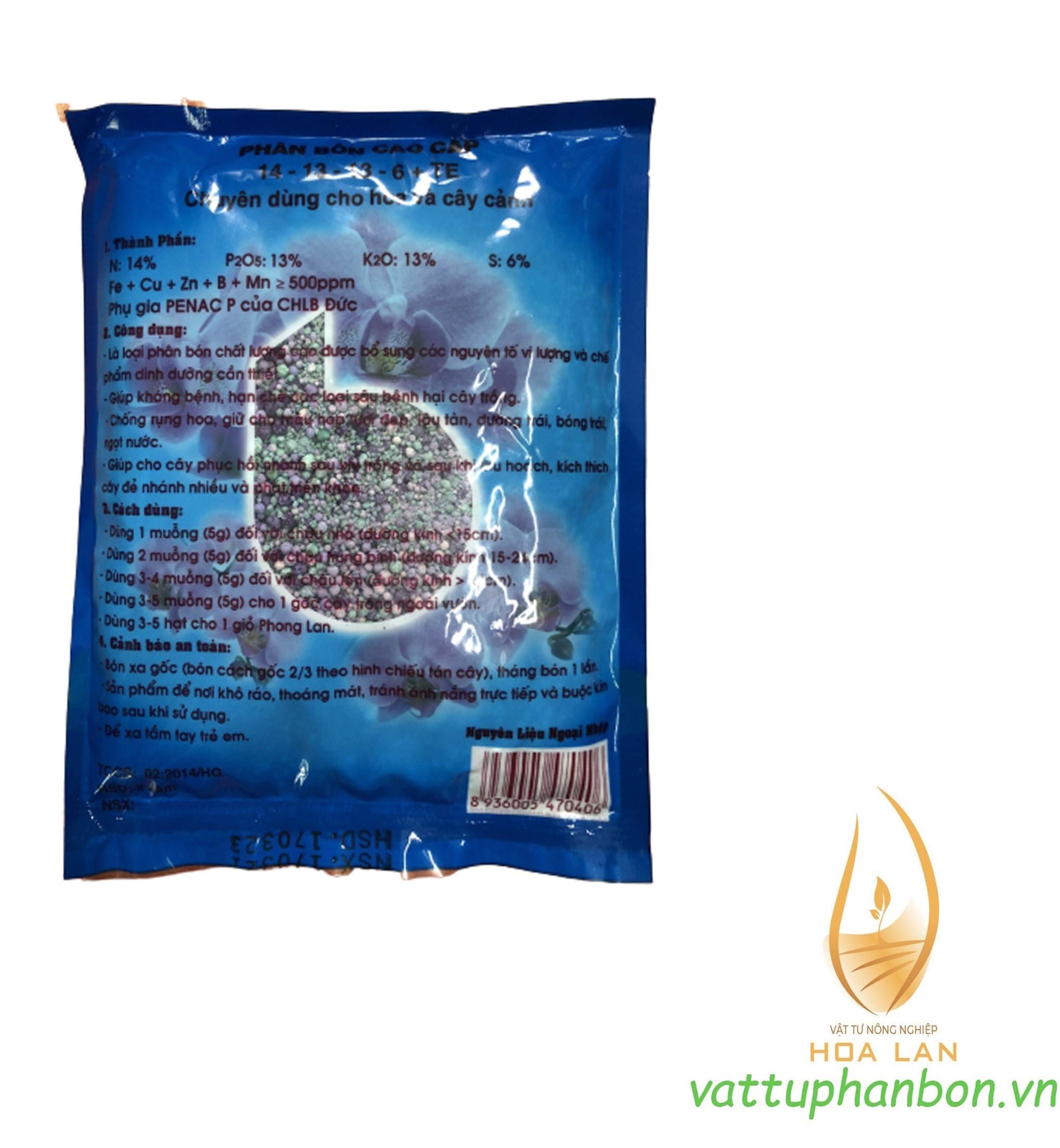 PHÂN BÓN NPK (3 MÀU) BETTER 14-13-13+6S+TE - #107A# 200g