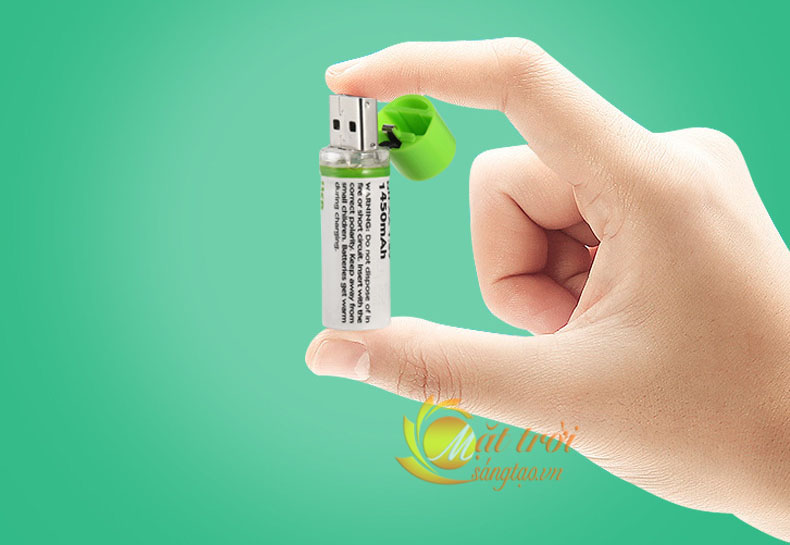 Pin tiểu AA 1450mAh tự sạc cắm cổng USB -