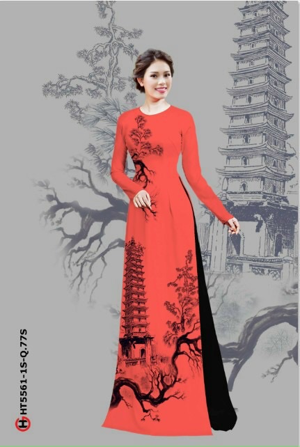 [HCM]Vải áo dài phong cảnh