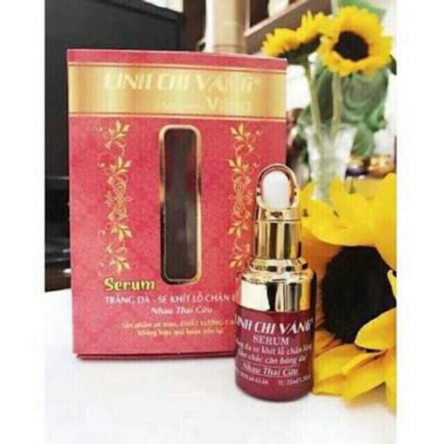 [HCM]SERUM DƯỠNG TRẮNG DA LINH CHI VÀNG 25ml