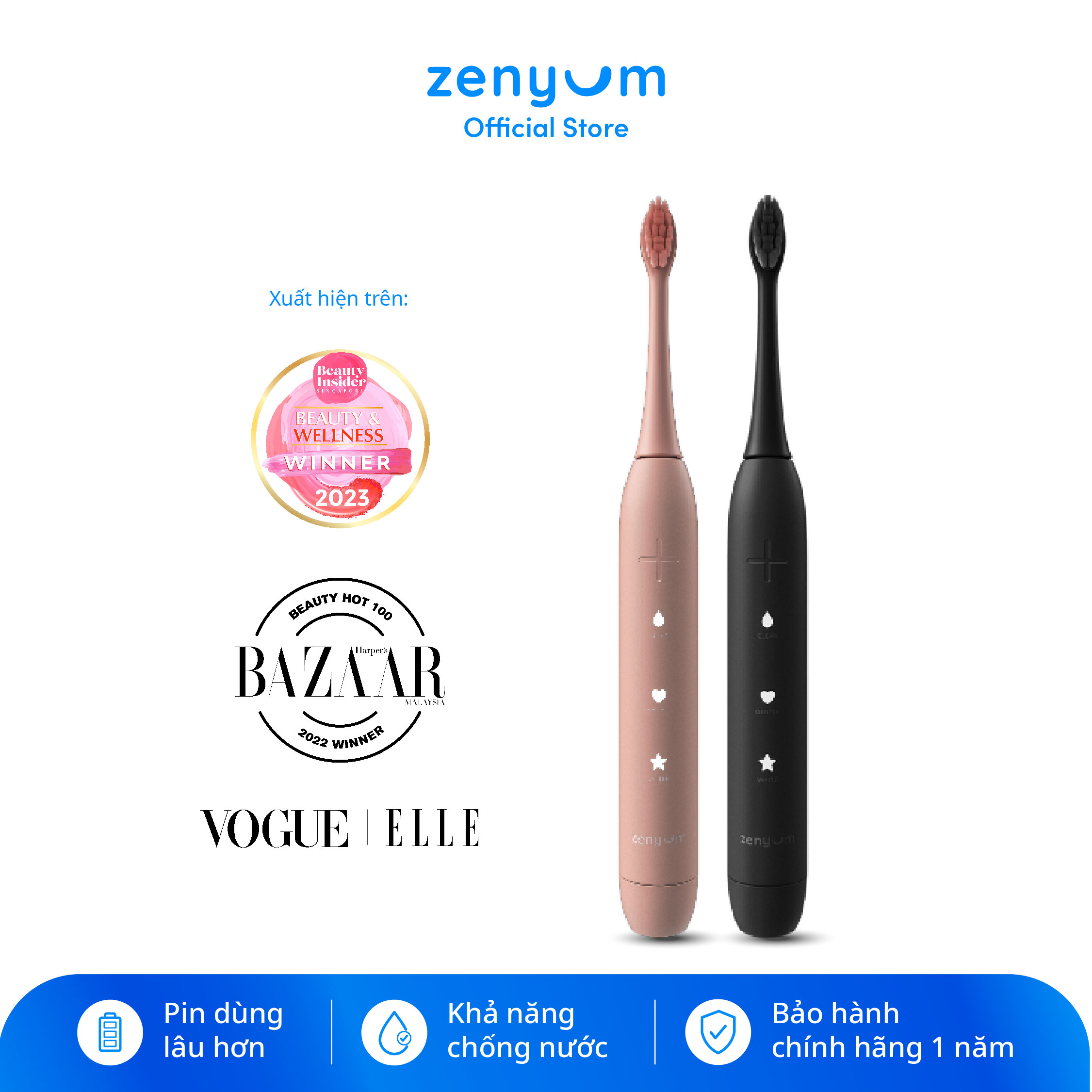 Combo 2 Bàn Chải Điện ZenyumSonic™ 2.0 - Công Nghệ Singapore