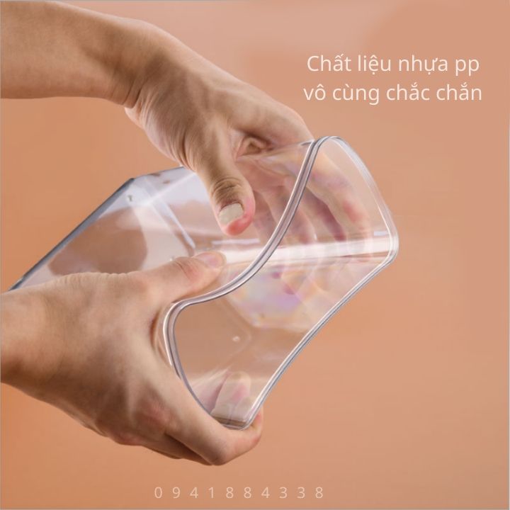 Hộp Đựng Cafe, Bột, Hạt Loại 1L Kèm Thìa