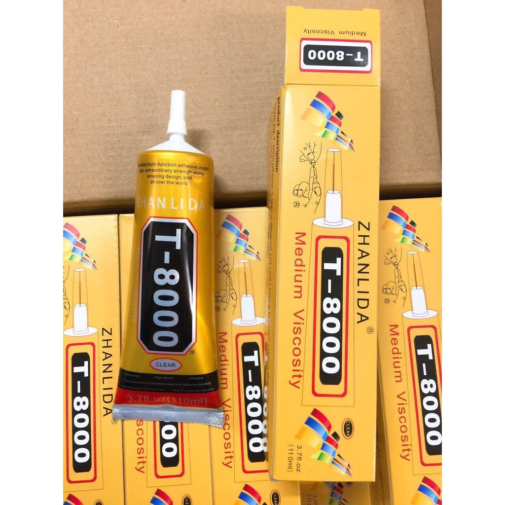 Keo dán ron t8000 110ml - keo dán thủ công mỹ nghệ, giày vải, đính hạt ron viền màn hình cảm ứng t8000 110ml
