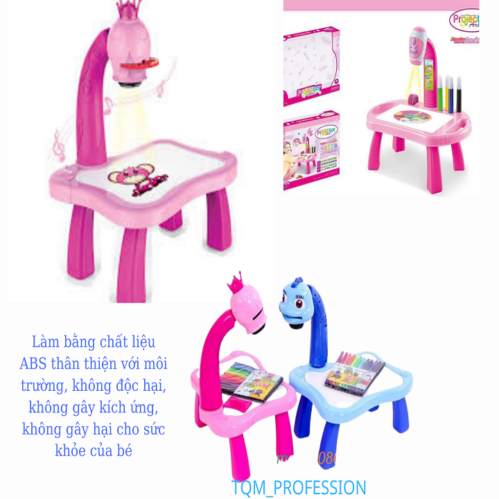 Bàn vẽ đèn bàn máy chiếu tập vẽ cho bé vừa học vừa chơi thông minh phát triển trí tuệ