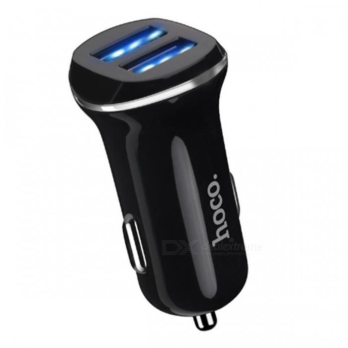 Cốc sạc ô tô / xe hơi Hoco Z1 - 2 cổng 2.1A (Đen) - Nhất Tín Computer