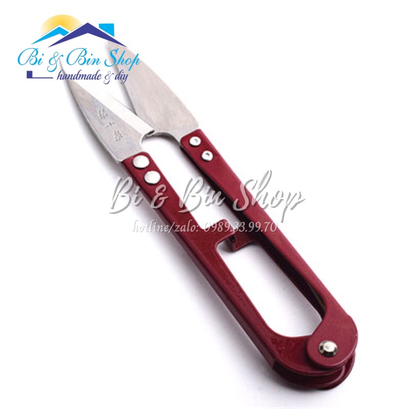 Kéo Bấm Cắt Chỉ Loại Lớn 12,5mm Dùng Trong May Mặc, Thêu Thùa, Làm Thủ Công