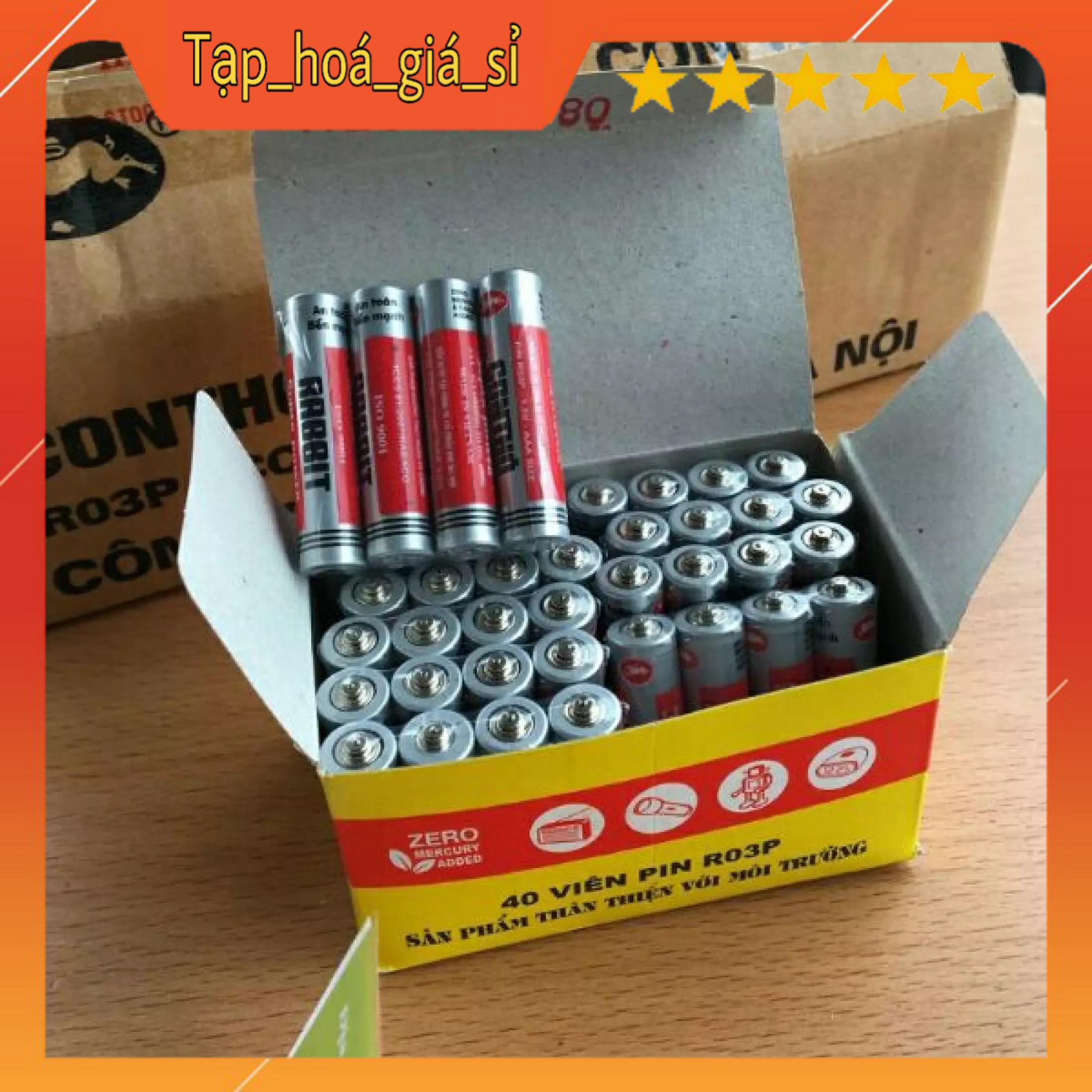 [ Hộp 40 viên ] pin con thỏ size AAA