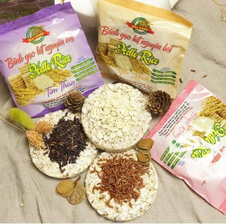 [HCM]bánh gạo lứt hello rice (dưỡng sinh -chay)