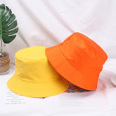 DOYOURS Summer Outdoor Sunscreen Children Girls Casual Candy Color Fisherman Cap Sun Caps Bucket Hat