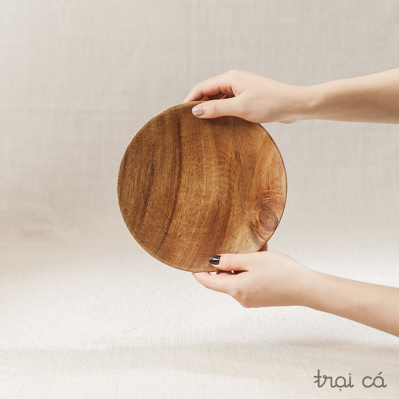 Đĩa tròn gỗ keo - nhiều cỡ