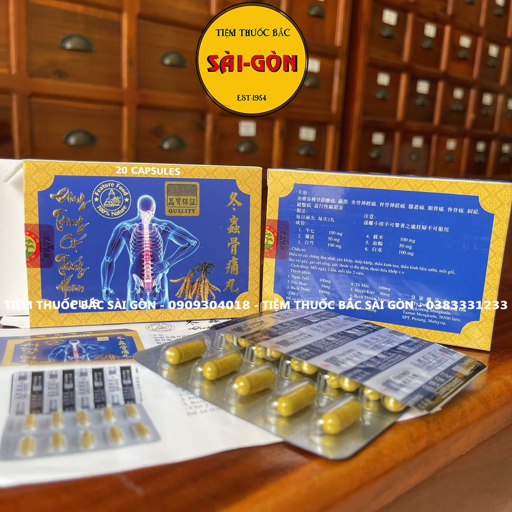 Đông Trùng Cốt Thống Hoàn [CHÍNH HÃNG MALAY, TẶNG KÈM CAO DÁN]