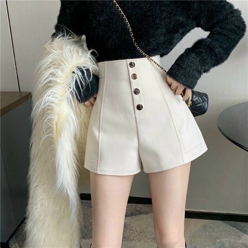 Quần giả váy cạp cao 4 cúc