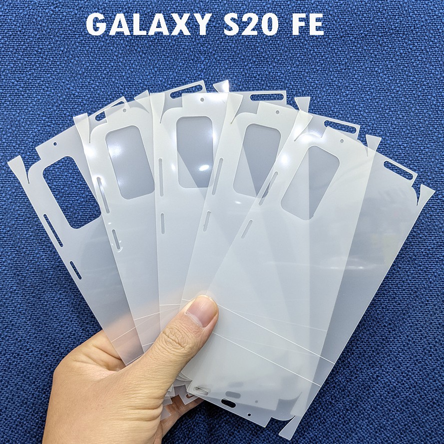 Miếng film dán PPF loại xịn phủ full 99% lưng viền Samsung Galaxy S20 FE