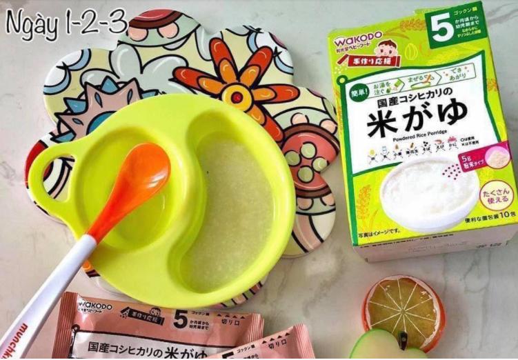 Bột/Soup ăn dặm Wakodo Nhật cho bé 5M 7M (DATE: 2023)