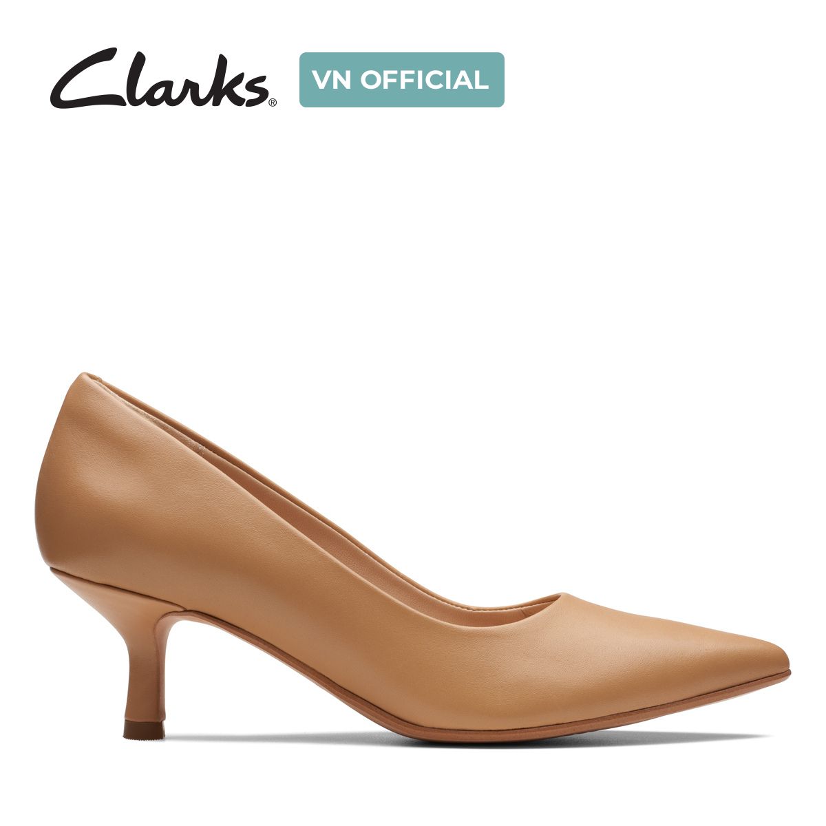 Giày cao gót 5.5cm da nữ clarks - violet55 rae
