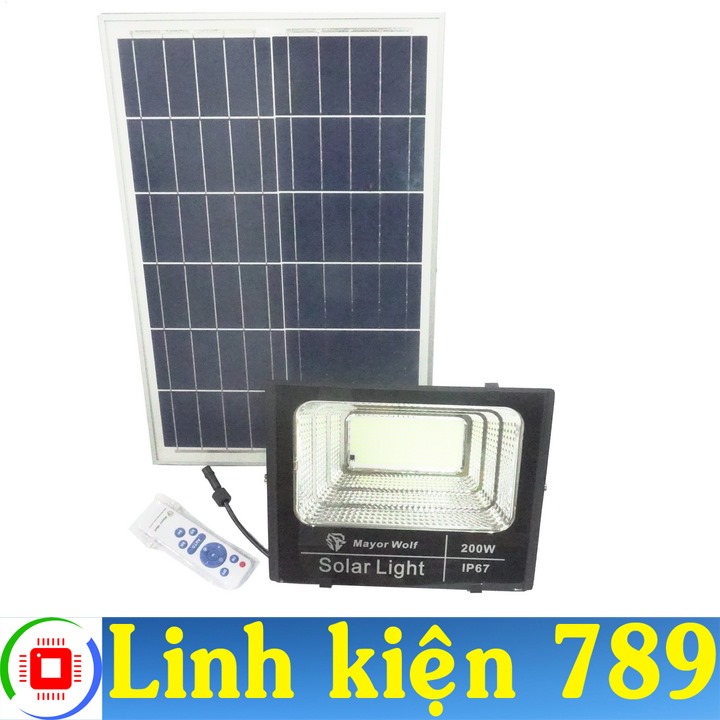 Đèn led pha năng lượng mặt trời 200w - linh kiện 789