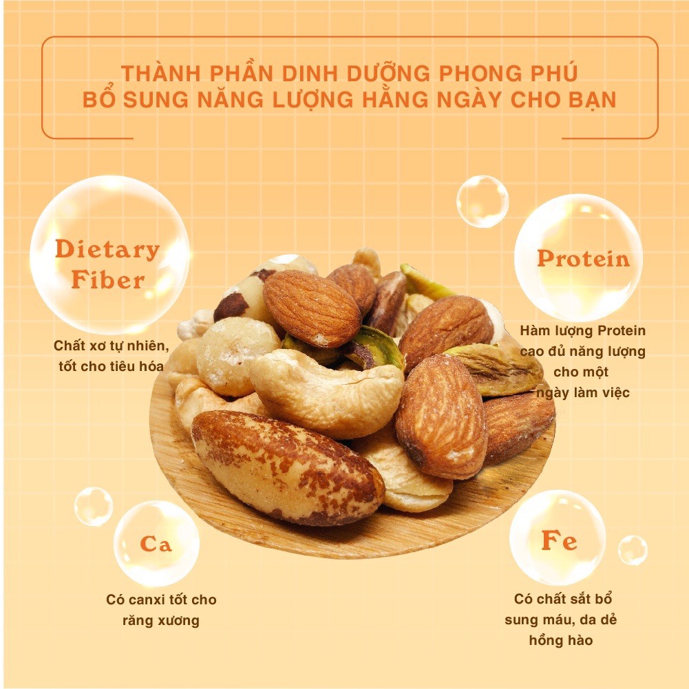 [Chính hãng] Thập cẩm hạt Premium 215g Dan D Pak