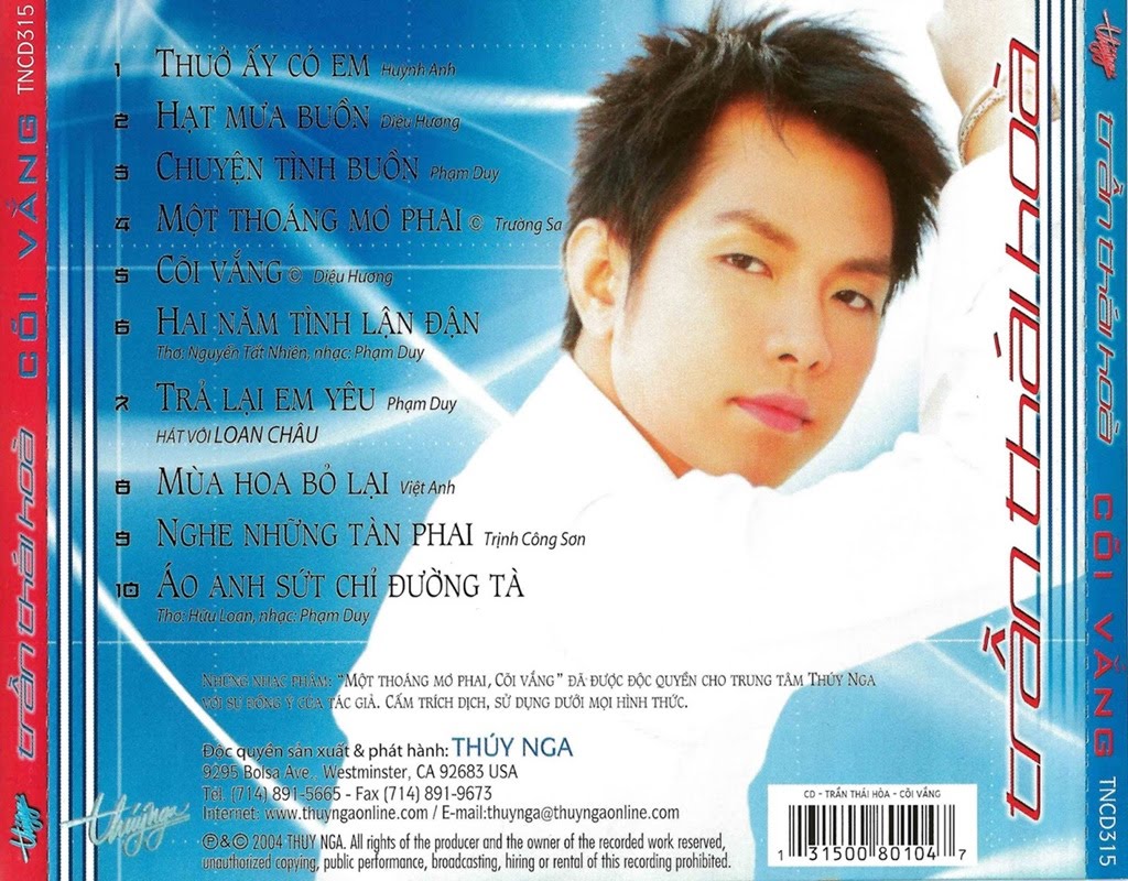 bộ 4 đĩa cd nhạc Trần Thái Hòa 1