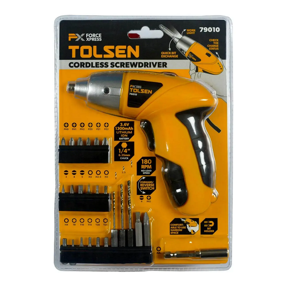 Máy bắn Vít Pin Tolsen 3.6V 1.300mAh 79010